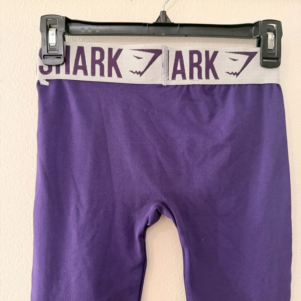 Gymshark High Waisted Leggings Purple Seamless Workout XS Activewear - Picture 4 of 7